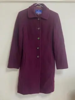 【良品】Burberry ブルーレーベル ロングコート パープルのサムネイル