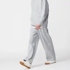 ユニクロc UNICLO C スウェットワイドパンツ グレーxs 新品未使用