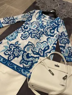 LEONARD ベージュ チュニック 38 Plage V/Nチュニック プラージュ チュニック plage プラージュ V/N