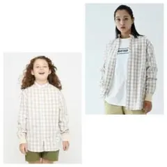 美品 XL(150～160)☆【ジェネレーター】バンドカラーシャツ