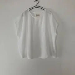OMEKASI ダブルガーゼ フレンチスリーブ ブラウスのサムネイル