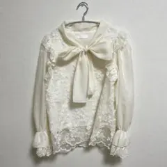 titty&Co. 刺繍レースリボンブラウスのサムネイル