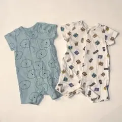 BREEZE前開きカバーオール2点セット 70サイズ