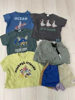 子供服 まとめ売り Tシャツ ハーフパンツ 90cm 6点　ブリーズ