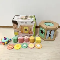 【美品】ウッディプッディ　はじめてのつみき もぐもぐボックス　積み木　おまけ付き