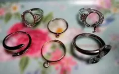 シルバー・ゴールドリング 6点セット