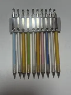 カラフルでかわいいコンパクトサイズのミニシャープペン 10本セット