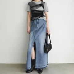 【新品】 MAISON SPECIAL メゾンスペシャル デニム ロングスカートのサムネイル