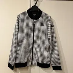 Kappa ゴルフ千鳥格子柄 ジップアップジャケット レディースM