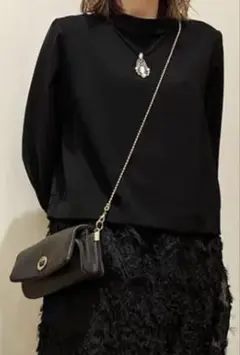 【未使用級】モキップ ミニパース ショルダーウォレット ガルーシャ moquip（モキップ） ノベルティ/ moquip ガルーシャ ステアレザー