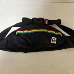 CHUMS ボディバッグ ブラック レインボー