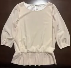 ketty ブラウス アイボリー プリーツ 七分袖