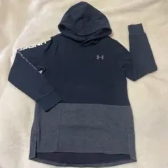 Under Armour フード付きパーカー YXL 黒✖️ダークグレー