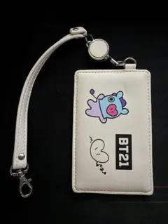 BTS BT21 ICカードケース リール付き ストラップ