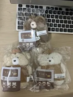 ほっこりモコモカ　タイトーくじC賞　マスコットバッジ全3種セット