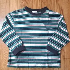 【美品】SHOO-LA-RUE ボーダー長袖カットソー 110cm