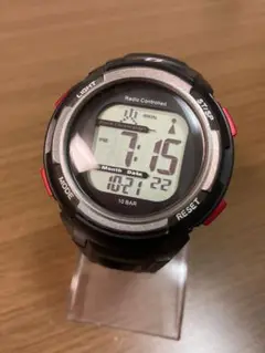 Dashソーラーデジタル腕時計 レディオコントロール 電池交換済み稼働中