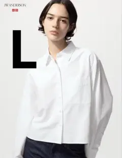 ユニクロ jw オックスフォードシャツ L 00 WHITE