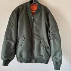 GU MA-1オリーブグリーン　ほぼ未使用　メンズL 2024 347532