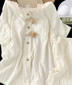 ぬいぐるみ　tシャツ くま　テディベア　レトロ　かわいあ　パジャマ　パッド付き