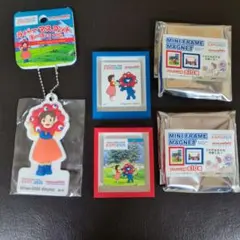 ハイジ&ミャクミャク　ラバーマスコットキーチェーン&ミニフレームマグネット2つ