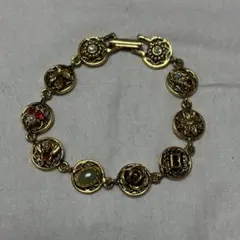 ヴィンテージ風 ゴールドブレスレット