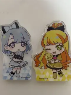 ひみつのアイプリ アクリルブロック える＆じゅりあ 2点セット