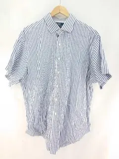Polo Ralph Lauren 半袖 ストライプ ドレスシャツ Ｘ~XL ■のサムネイル