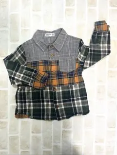 RAG MART チェック柄 長袖シャツ 100