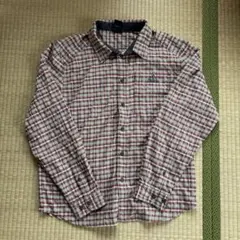 adidas チェック柄 長袖シャツ
