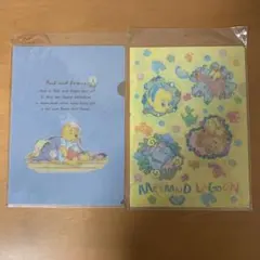 【未使用・未開封】　ディズニー　プーさん　リトルマーメード　クリアファイル　２枚