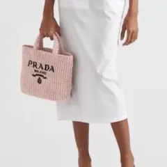プラダラファイアスモールクロシェトートバッグ