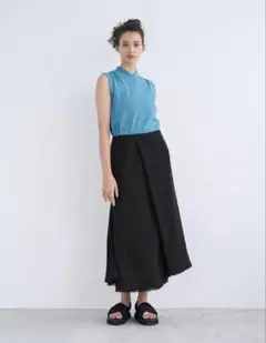 新品未使用タグ付LANVIN en Bleu ツイードスカート　drawerのサムネイル