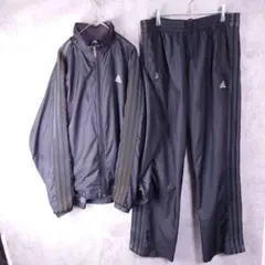 Y2K adidas セットアップ　トラックジャケット proof 黒x金　L