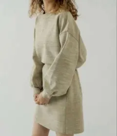 mystic セットアップ ベージュ