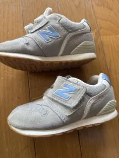 New Balance 996 キッズシューズ グレー/ブルー　14.5cm