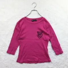 【ベティブープ】M ピンク カットソー カジュアル コットン生地 ビッグプリント