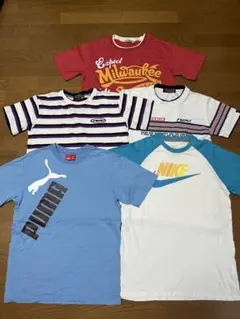 男の子Tシャツ 160 NIKE PUMA nev 5枚組