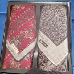 Christian Dior ハンカチ 2枚セット