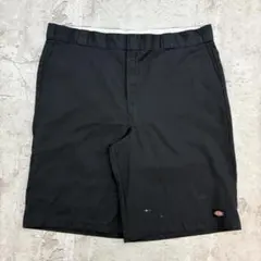 Dickies　ワークショーツ　W44　ブラック　ハーフパンツ　古着のサムネイル
