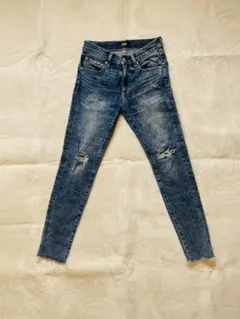 AZUL BY MOUSSY スキニーデニム XS ダメージ加工