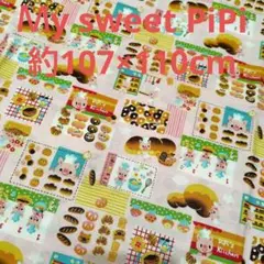 ✰My sweet PiPi✰未使用ブタさん・パン・ドーナツ柄の綿生地
