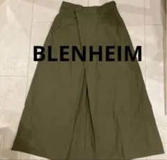BLENHEIM ロングスカート　タイトスカート　ラップスカート　カーキ　日本製