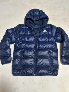 adidas ネイビー ダウンコート 160センチ