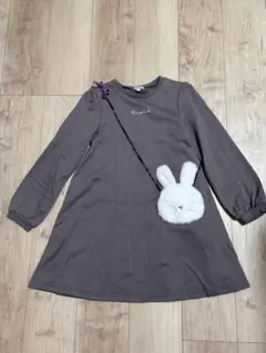 未使用☆エニィファム ワンピース うさぎポシェット