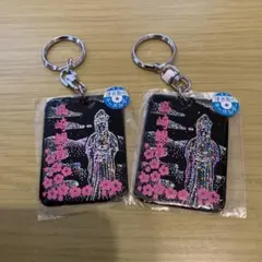 高崎観音像 キーホルダー 2個セット　浮き彫りキーホルダー