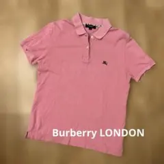 バーバリーロンドン ポロシャツ　ピンク　ノバチェック