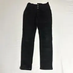 m*a様 ブラック　スキニー デニム ハイウエスト 黒 美脚 Lサイズ