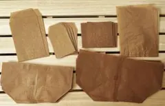 新品◾️ロー引き&グラシン紙袋いろいろ48枚セット