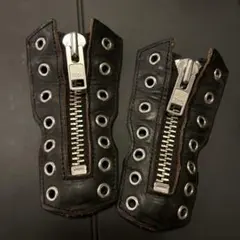 レザー ジップアップパーツ ブラックのサムネイル
